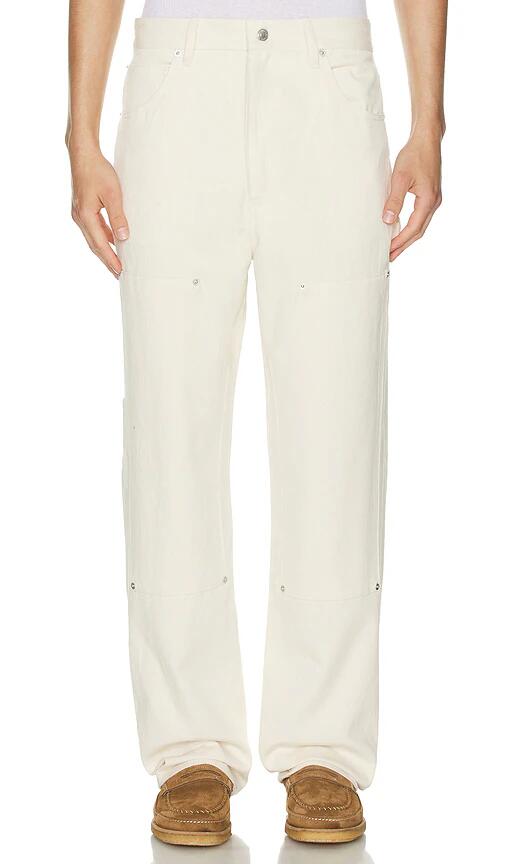 YONY Canvas Double Knee Pants in Cream Cover