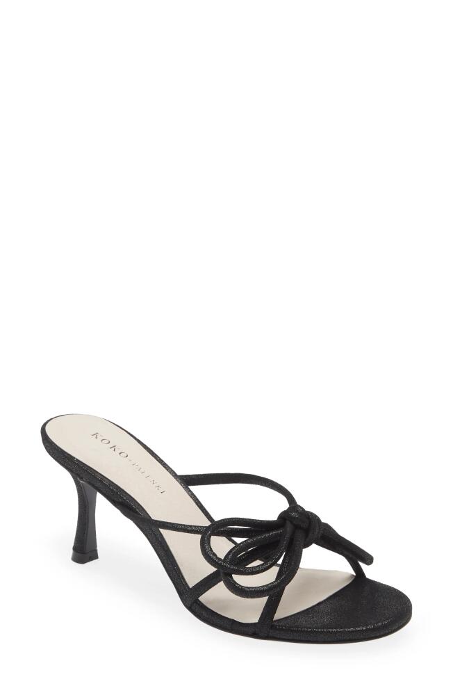 KOKO + PALENKI Barely Strappy Sandal in Black Shimmer Cover