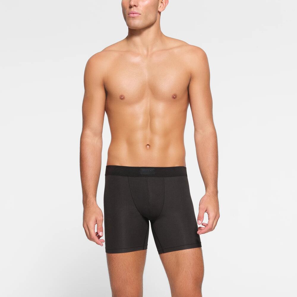 SKIMS Mens 5" Boxer Brief 3-Pack | Black | Large | SKIMS Cotton Cover