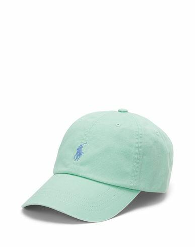 Polo Ralph Lauren Cotton Chino Ball Cap Man Hat Light green Cotton Cover