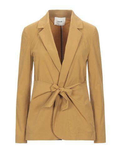 Suoli Woman Blazer Camel Cotton, Elastane Cover