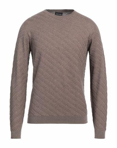 Giorgio Armani Man Sweater Khaki Cotton, Cashmere, Silk Cover