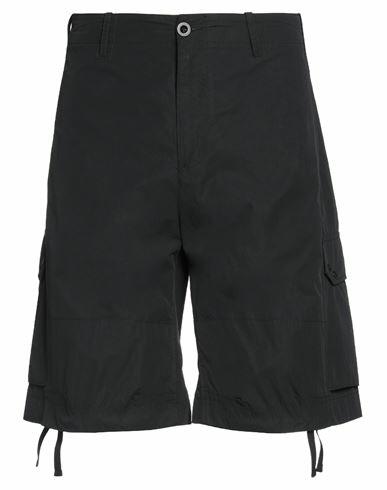 Ten C Man Shorts & Bermuda Shorts Black Polyamide, Cotton Cover