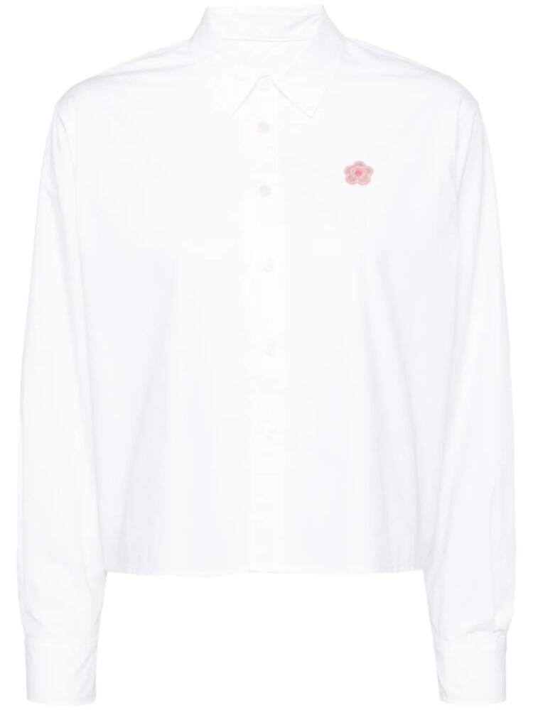 CHOCOOLATE cropped cotton shirt - White Cover