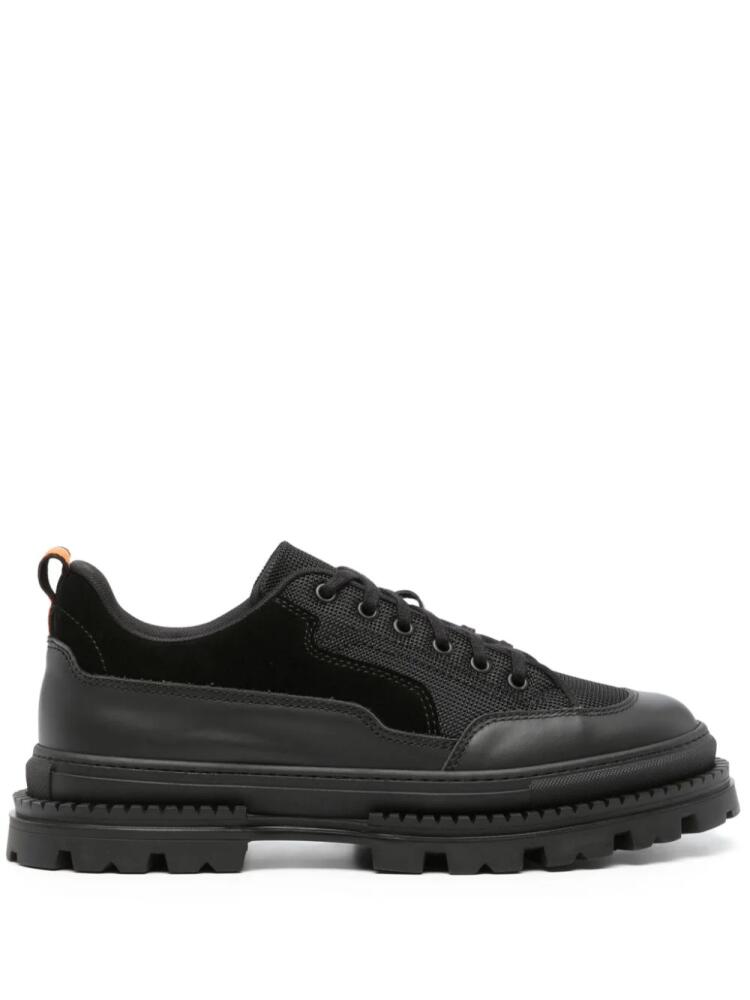 Henderson Baracco panelled lace-up sneakers - Black Cover