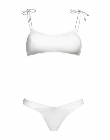 4giveness Woman Bikini White Polyamide, Elastane Cover