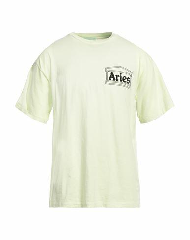 Aries Man T-shirt Light green Cotton Cover