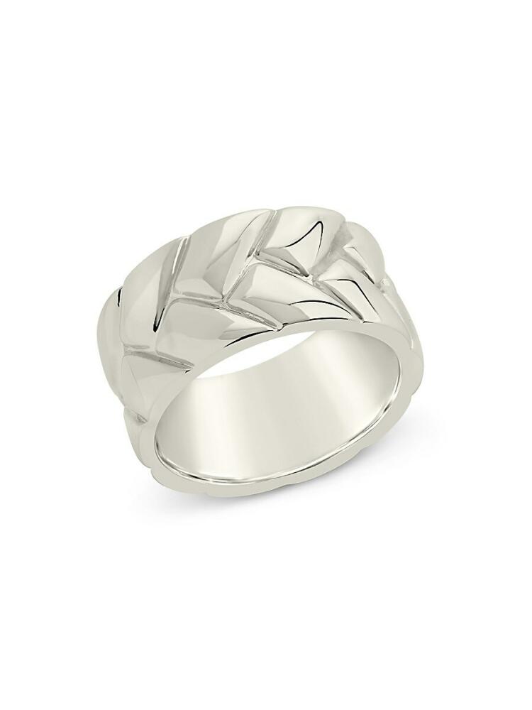 Sterling Forever Women's Cameron Braided Band Ring - Silver Cover