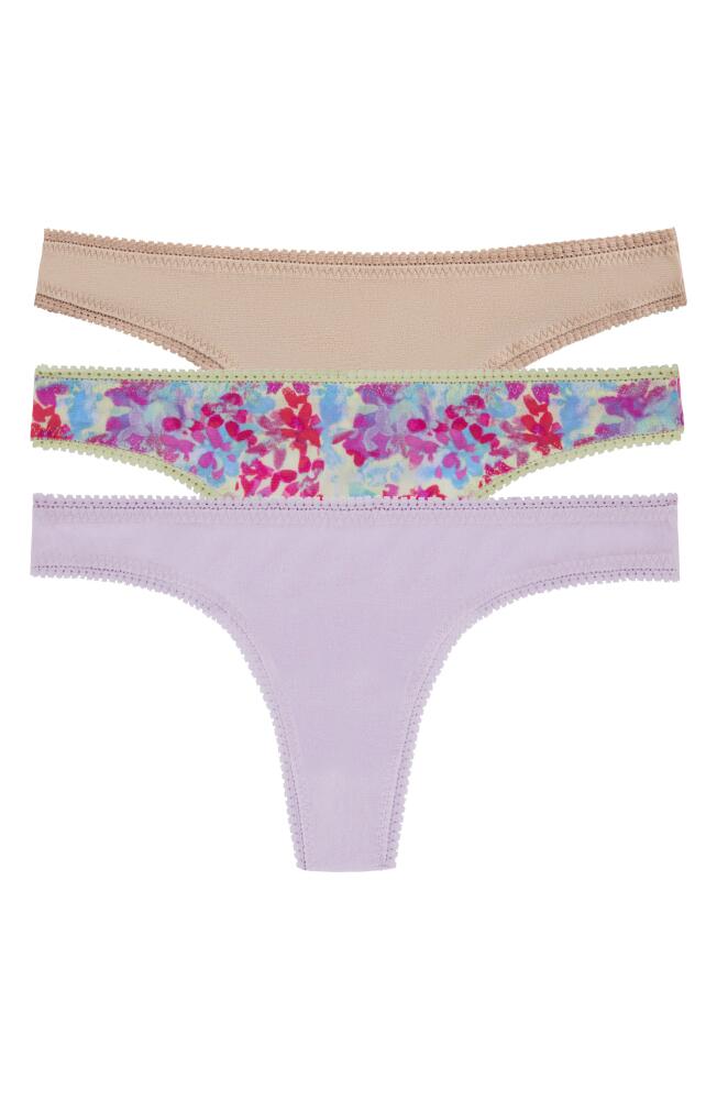 On Gossamer 3-Pack Mesh Thongs in Babylavender/mauvechalk/pinkco Cover