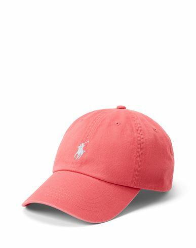 Polo Ralph Lauren Cotton Chino Ball Cap Man Hat Coral Cotton Cover