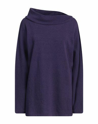 Alberta Ferretti Woman Sweater Purple Virgin Wool, Cashmere Cover