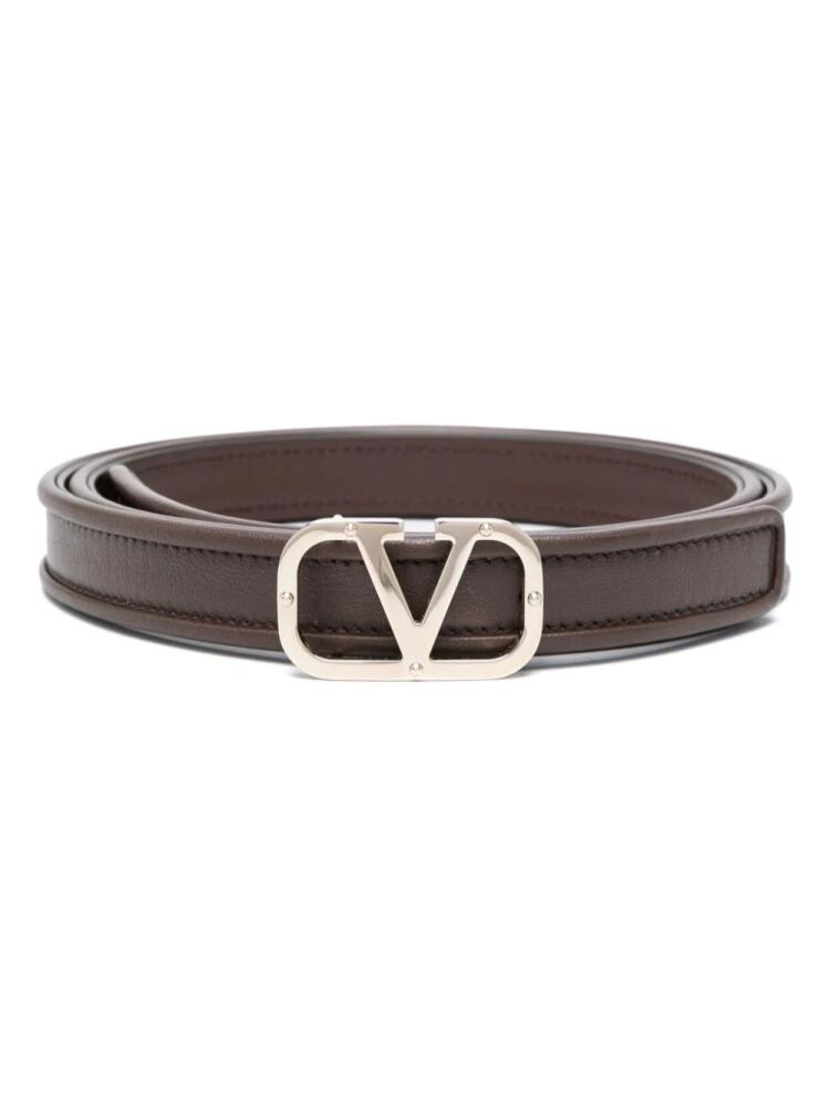 Valentino Garavani VLogo Signature leather belt - Brown Cover