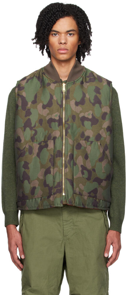 BEAMS PLUS Khaki Reversible Vest Cover