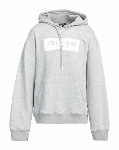 True Religion Man Sweatshirt Light grey Cotton, Polyester Cover