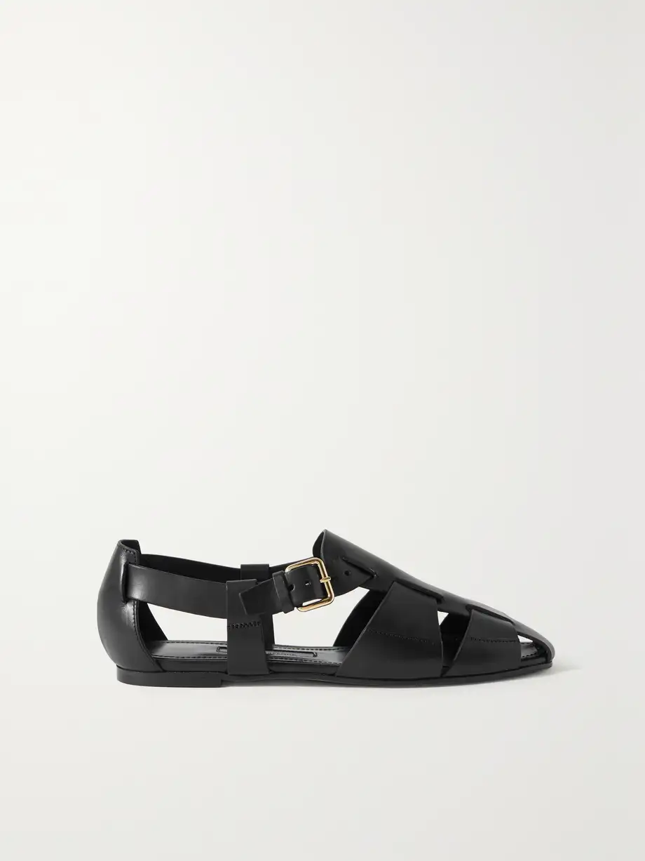 Emme Parsons - Ernest Leather Sandals - Black Cover