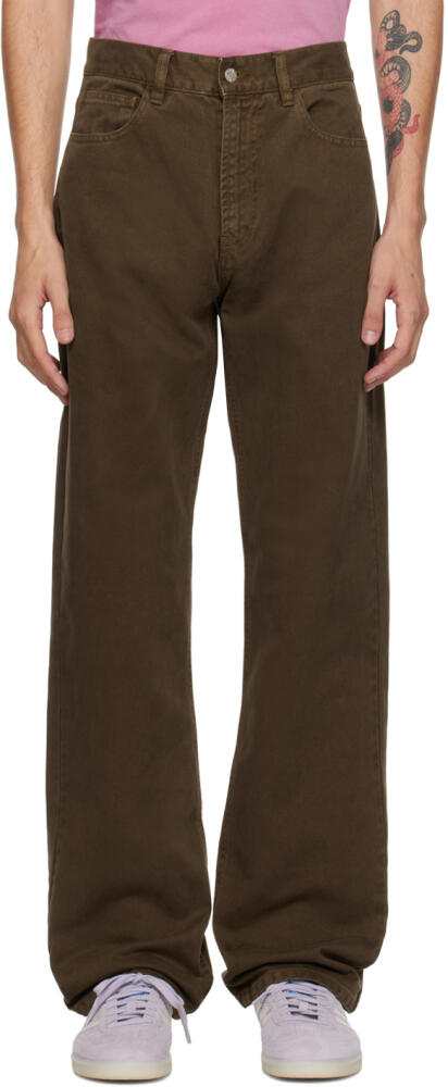 Carne Bollente Brown Embroidered Jeans Cover