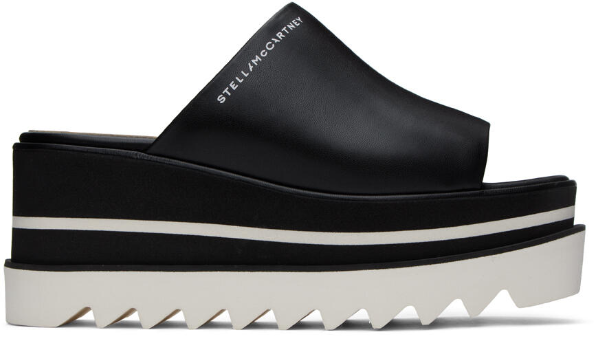 Stella McCartney Black Sneak-Elyse Platform Mules Cover