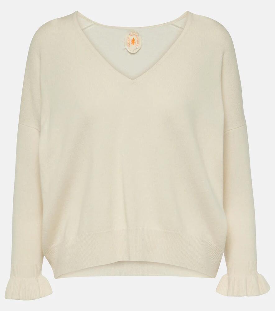 Jardin des Orangers Frill-trimmed wool and cashmere sweater Cover