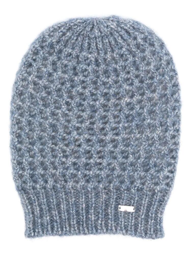 Herno lurex beanie - Blue Cover