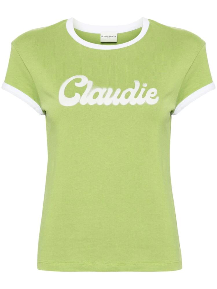 Claudie Pierlot logo-print cotton T-shirt - Green Cover