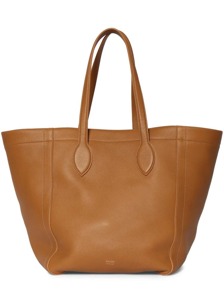 KHAITE Medium Frazen Leather Tote Bag Cover