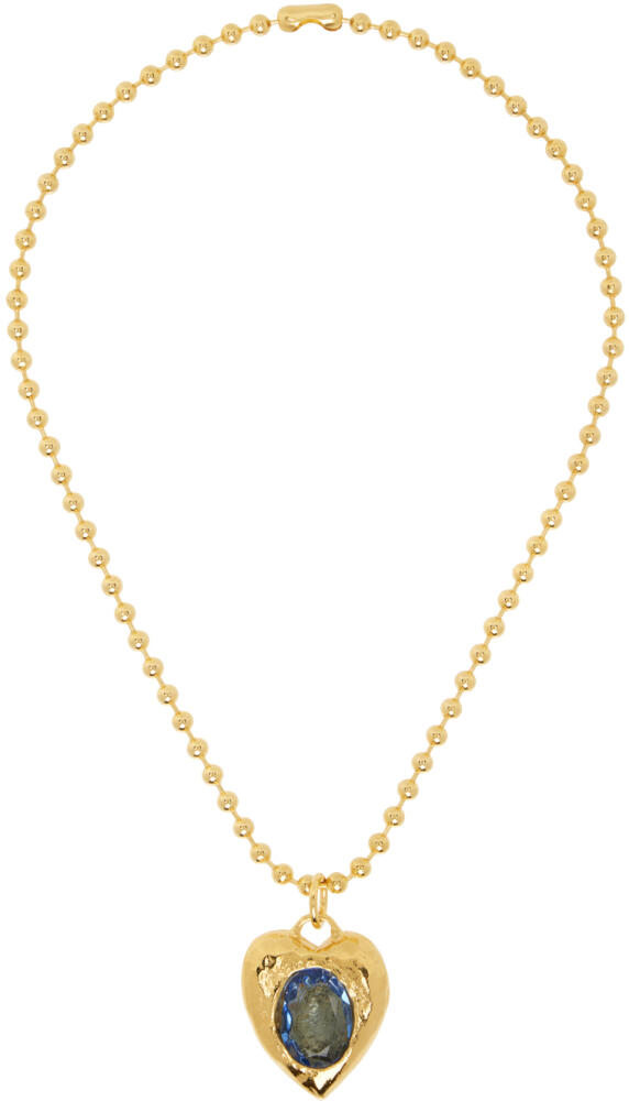 Mondo Mondo Gold & Blue Pacha Necklace Cover