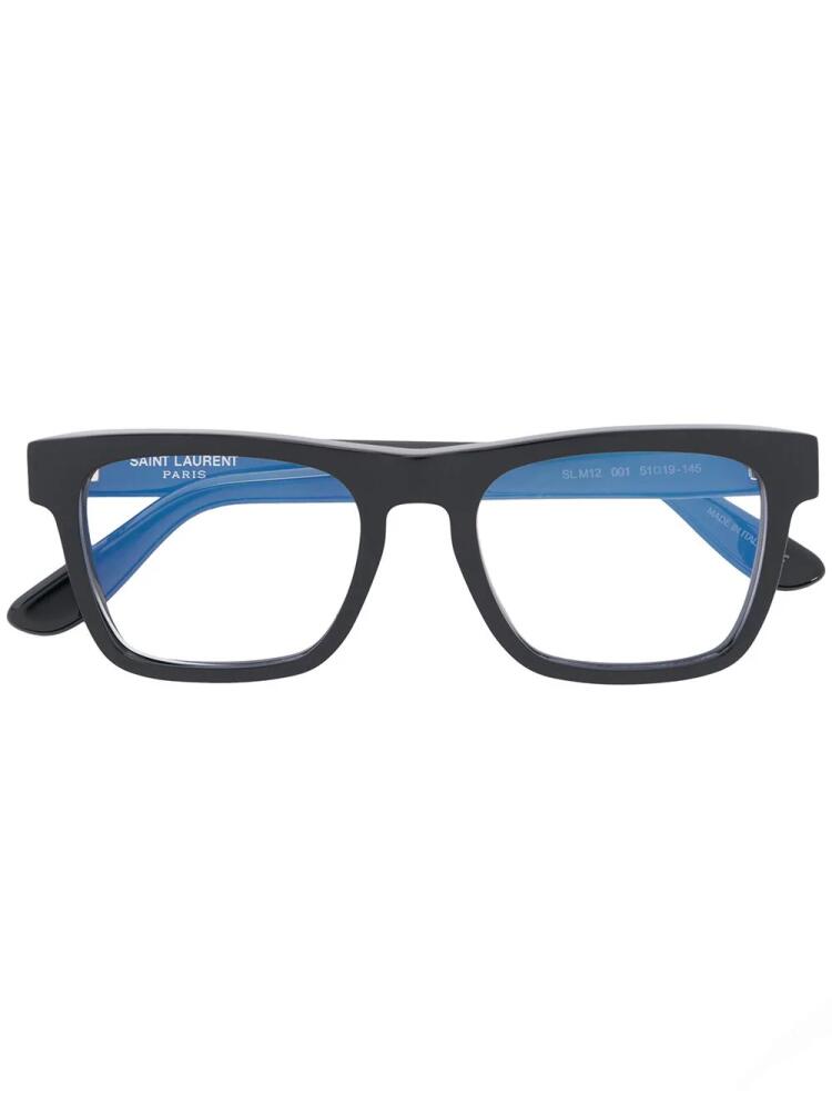 Saint Laurent Eyewear rectangle glasses - Black Cover