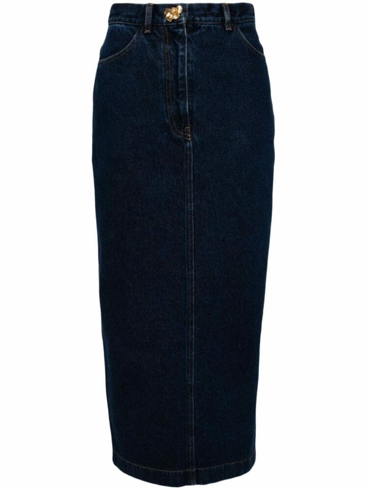 Oscar de la Renta denim pencil skirt - Blue Cover