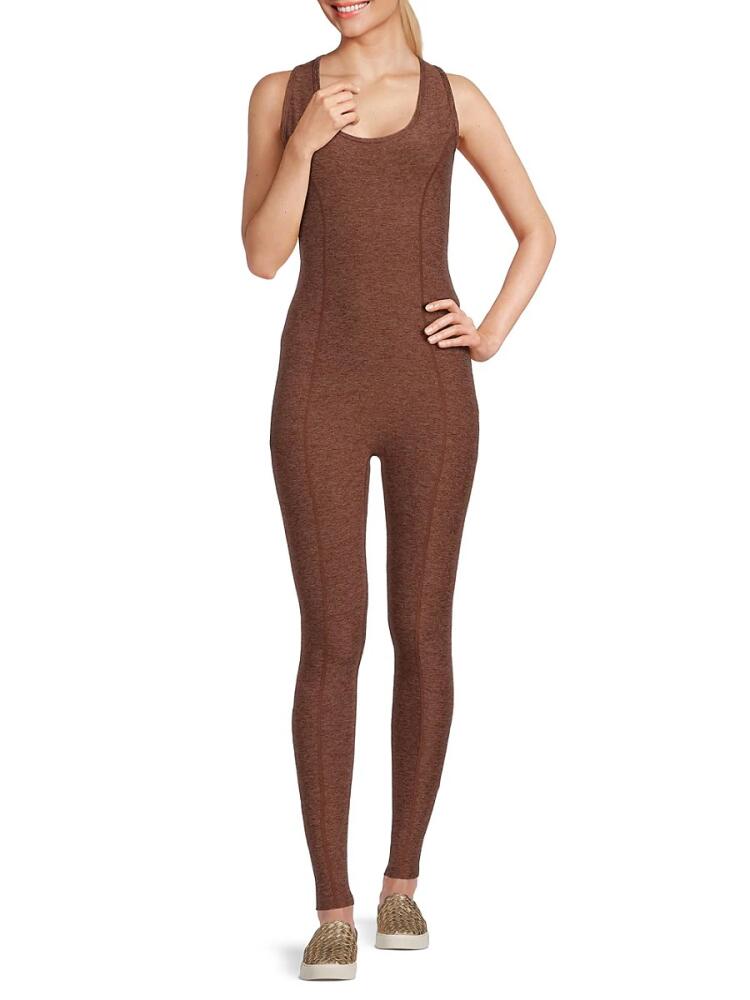 Year of Ours Women's Scoopneck Active Jumpsuit - Red Rock Cover