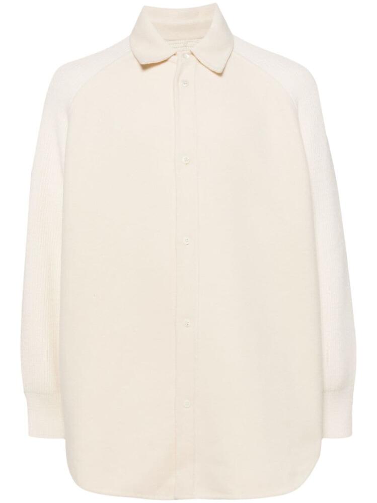 CROQUIS panelled shirt jacket - Neutrals Cover