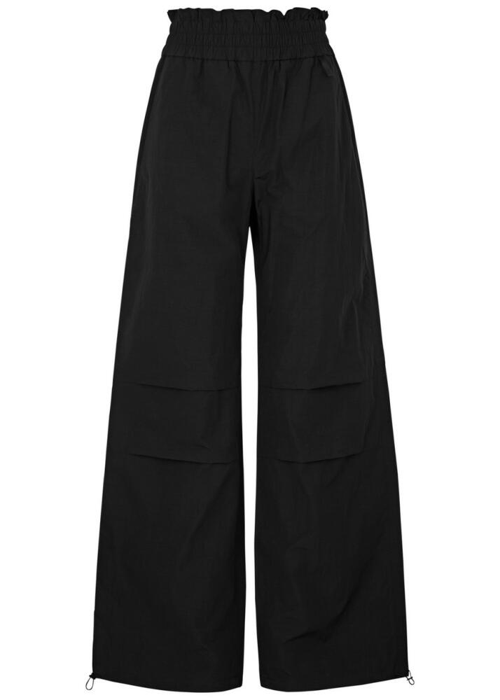 Moncler Wide-leg Shell Trousers - Black Cover