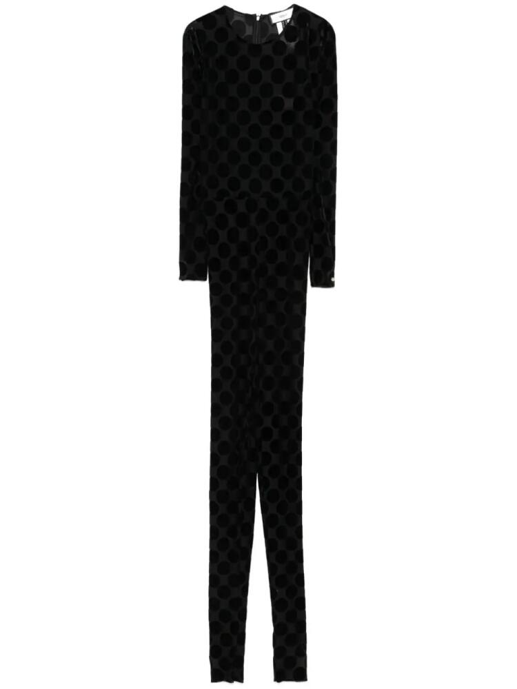 NISSA polka-dot tulle jumpsuit - Black Cover