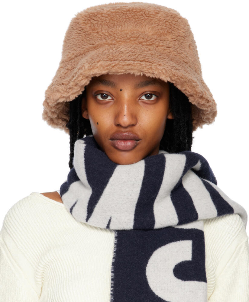 Stand Studio Tan Wera Faux-Fur Bucket Hat Cover