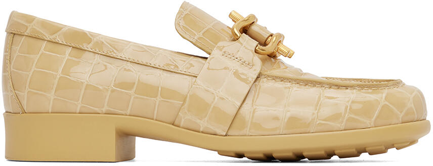 Bottega Veneta Beige Monsieur Loafers Cover