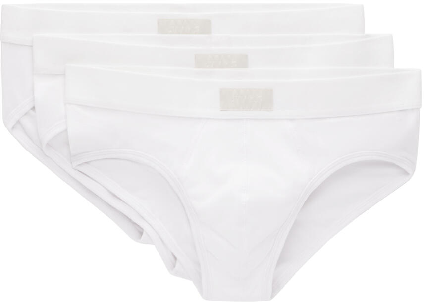 SKIMS Three-Pack White SKIMS Cotton Briefs Cover