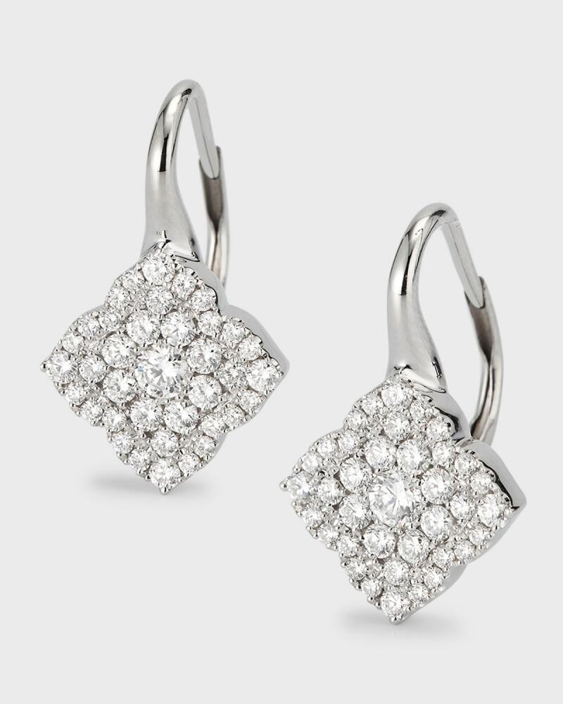 Frederic Sage 18k White Gold Medium Fleur D'Amour Diamond Earrings Cover