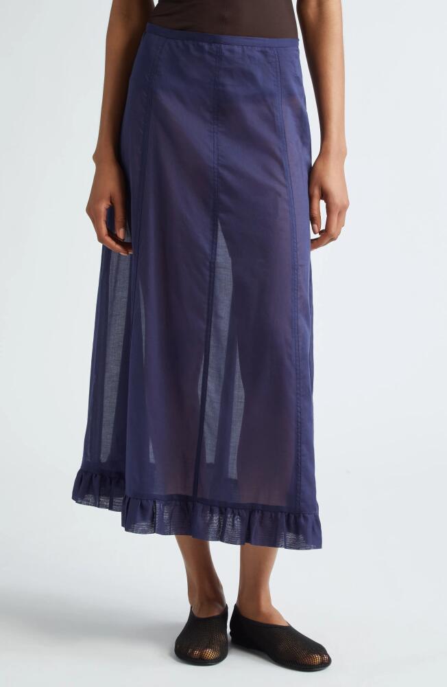 Paloma Wool Andolini Low Rise Organic Cotton Skirt in Navy Cover