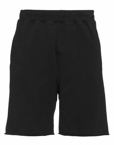 Aries Man Shorts & Bermuda Shorts Black Cotton Cover