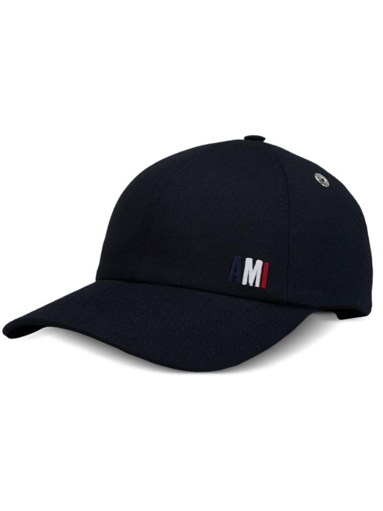 AMI Paris Bleu Blanc Rouge Ami embroidery cap - Black Cover