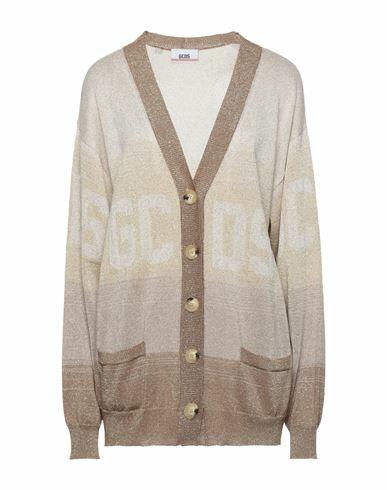 Gcds Woman Cardigan Gold Viscose, Metallic fiber, Polyamide Cover