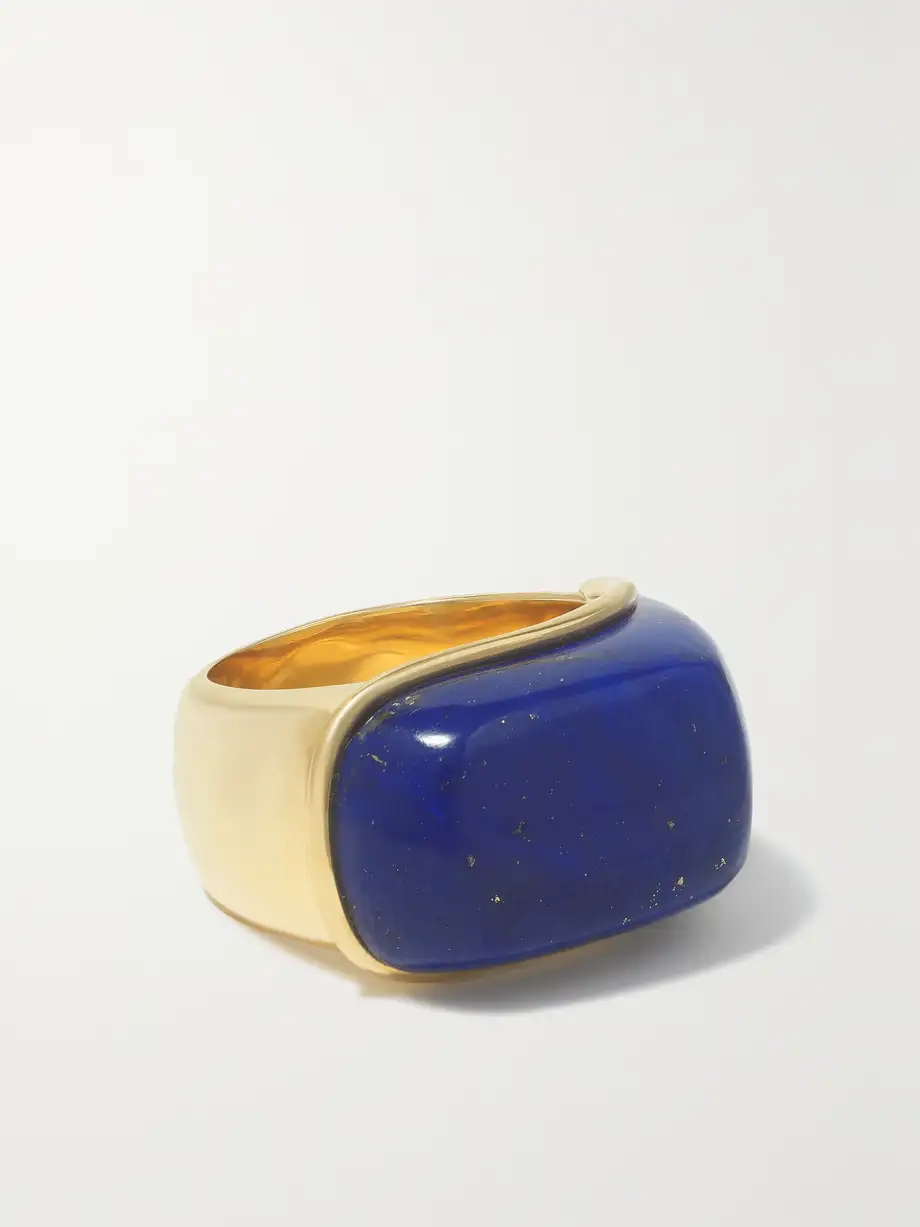 Fernando Jorge - Oblong 18-karat Gold Lapis Lazuli Ring - Blue Cover