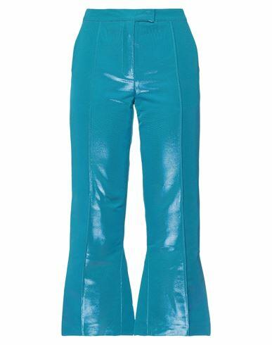 Rosie Assoulin Woman Pants Azure Cotton, Silk, Polyester Cover