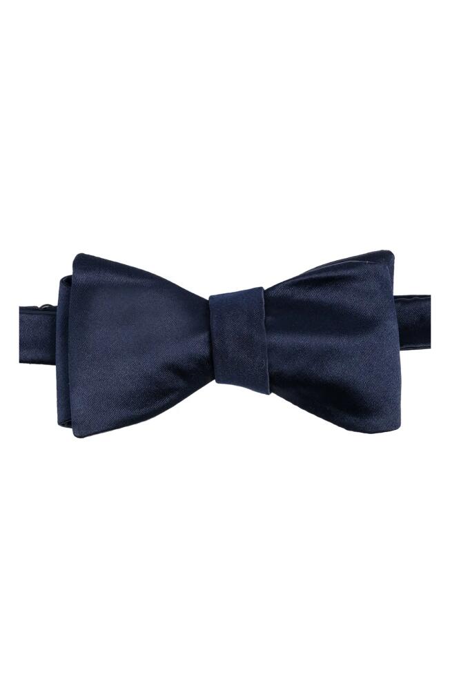 Brooklyn Brigade Solid Satin Bow Tie in Navy Cover