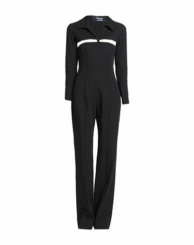 Jacquemus Woman Jumpsuit Black Viscose, Linen, Elastane Cover