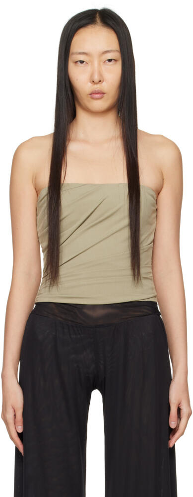 Miaou Khaki Alisha Corset Cover