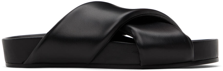 Jil Sander Black Padded Slides Cover