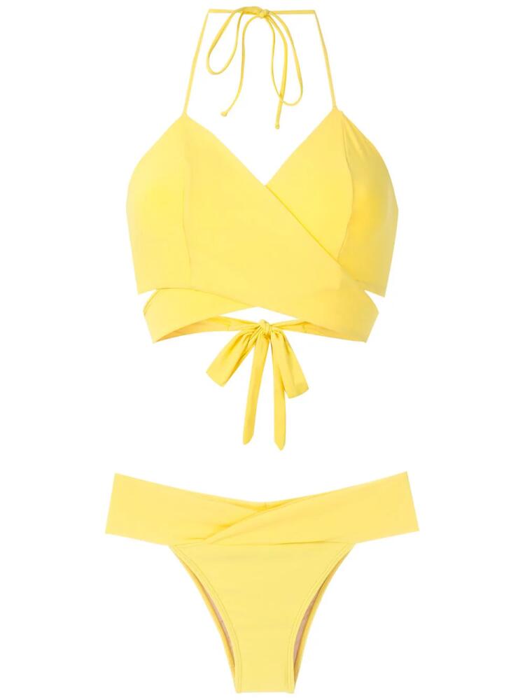 Brigitte Mary wrap bikini set - Yellow Cover