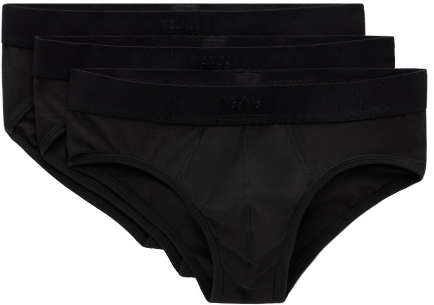 SKIMS Three-Pack Black SKIMS Cotton Briefs Cover