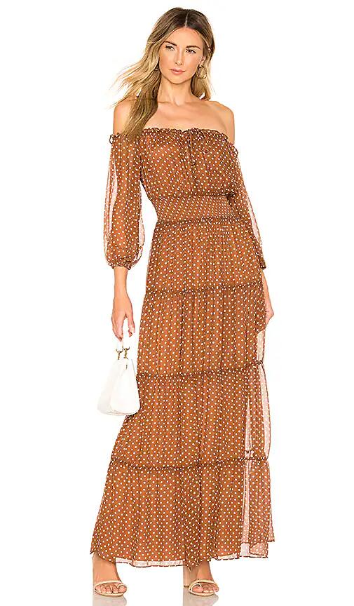 House of Harlow 1960 x REVOLVE Sapphire Dress in Chocolate Cover