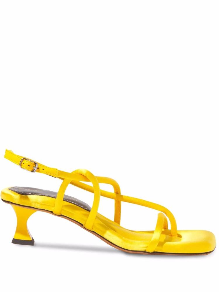 Proenza Schouler Square Strappy 50mm sandals - Yellow Cover